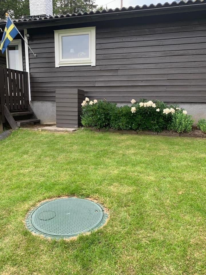 Färdig installation av avloppsanläggning